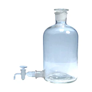 Woulff Bottle, Aspirator Bottle, 10 Litres, Narrow Neck, with Glass Stopper, Each Each