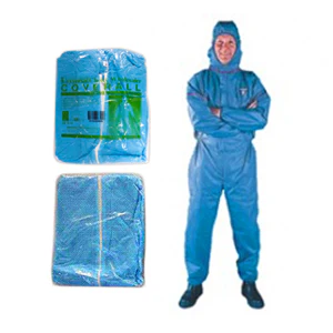 Universal Disposable Coveralls Protective Suit with Hood, Extra Large, Non-Woven, Recyclable Polypropylene, Blue, 50/Carton Carton