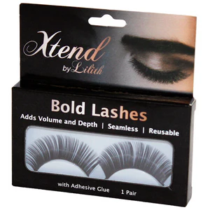 Xtend by Lilith Bold Lashes, with Glue Included, 1 Pair/Pack Pair