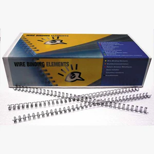 WIRE BINDING COILS 6.3MM BLACK GBC BOX/100 Box