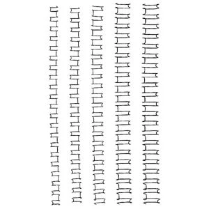 WIRE BINDING COILS 14MM BLACK BOX/80 Box