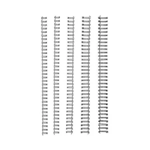 WIRE BINDING COILS 10MM BLACK BOX/100 Box