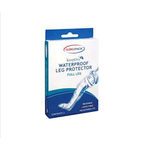 Surgipack Keep Dry Full Leg Protector, Waterproof, Adjustable Fit, Latex Free, Reusable, 1 Pair/Pack Pair
